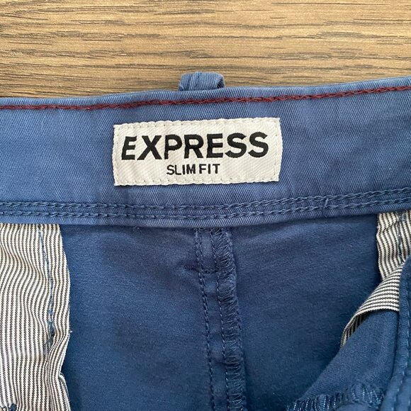 Express Slim Fit Men's Shorts 30 - Picture 2 of 4